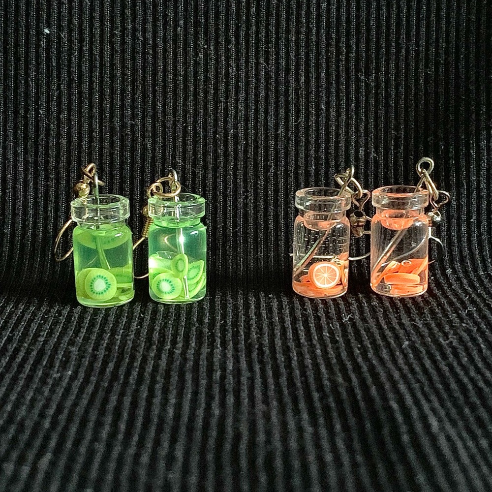 Bundle of light cocktail earrings